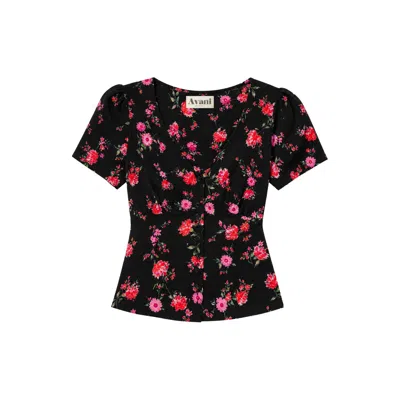 Avani Apparel Women's Blouse Althéa Black