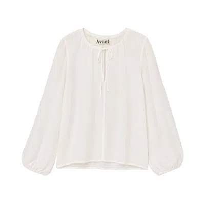 Avani Apparel Women's Blouse Silène White