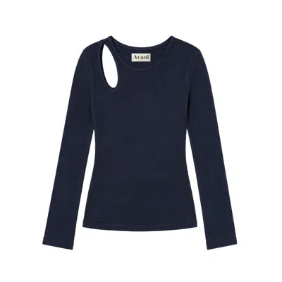 Avani Apparel Women's Blue Top Laelia Navy