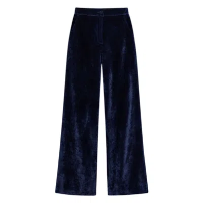 Avani Apparel Women's Laurier Pants Blue Velvet