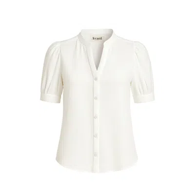 Avani Apparel Women's Magnolia Blouse White