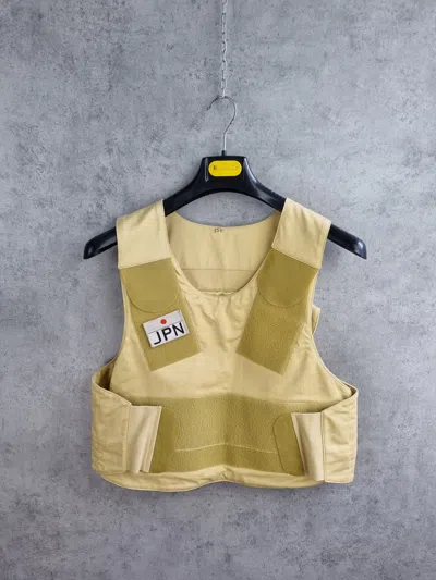 Pre-owned Avant Garde Bullet Protection Vest Made In Germany Donda Kanye Style In Pale Yellow