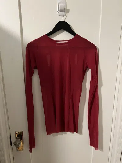 Pre-owned Avant Garde Dreamhouse Index Window Longsleeve Size M In Red