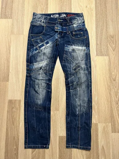 Pre-owned Avant Garde Kosmo Lupo Japanese Denim Y2k Jeans In Blue