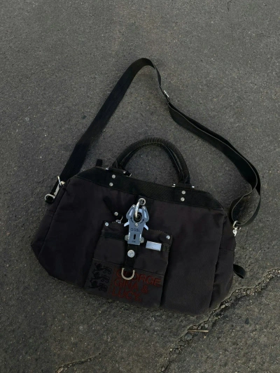 Pre-owned Avant Garde Vintage George Gina & Lucy Multipocket Crossbody Bag In Grey
