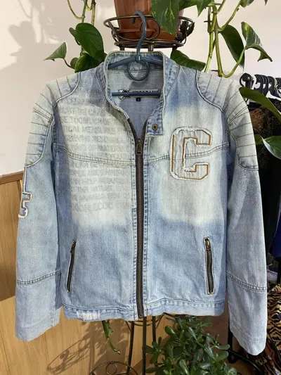 Pre-owned Avant Garde Vintage Jeans Cipo & Baxx Denim Jacket Japan Street Style In Blue