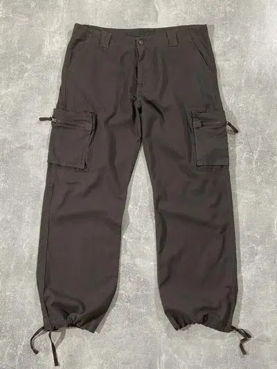 Pre-owned Avant Garde Vintage Y2k Baggy Pants Army Street Style In Brown