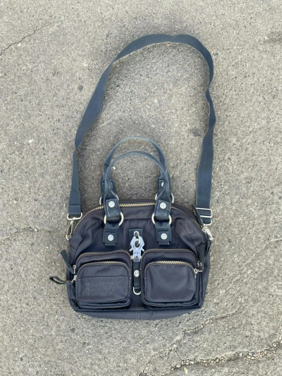 Pre-owned Avant Garde Vintage Y2k George Gina & Lucy Multipocket Crossbody Bag In Grey