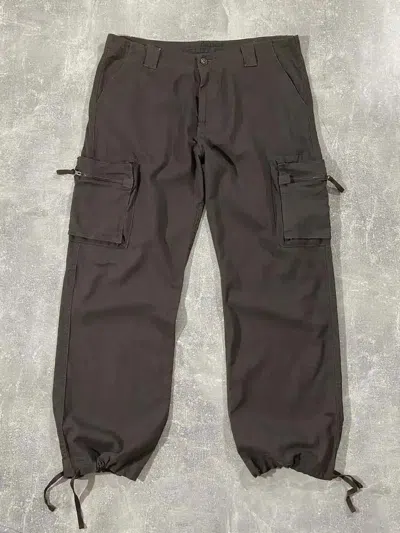 Pre-owned Avant Garde Vintage Y2k Multi-pocket Baggy Pants Japan Street Style In Brown