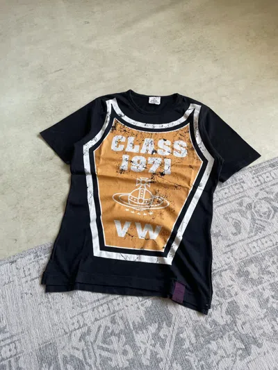 Pre-owned Avant Garde Vivienne Westwood Man Vintage Slim Fit Y2k Big Logo T-shirt