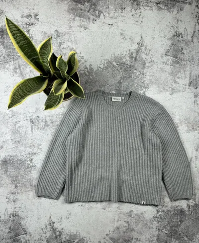 Pre-owned Avant Garde X Carhartt Vintage Carhartt Y2k Avant Garde W Kaleva Sweater Hype In Grey