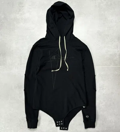 Pre-owned Avant Garde X Champion "rick Owens X Champion Body Hoodie