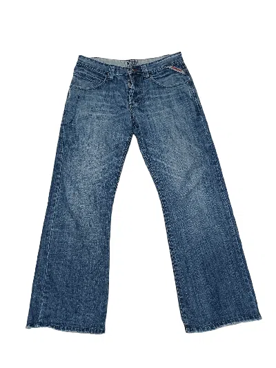 Pre-owned Avant Garde X Diesel Avant Garde Wide 25cm Leg Opening Streetwear Jeans In Blue
