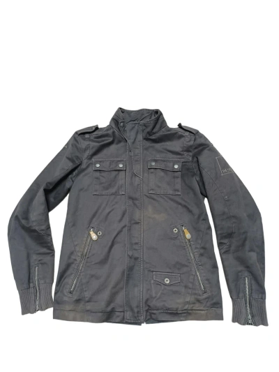 Pre-owned Avant Garde X Diesel Vintage Multipocket Military Designer Faded Jacket In Faded Black