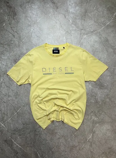 Pre-owned Avant Garde X Diesel Vintage T-shirt Diesel Y2k Style In Yellow