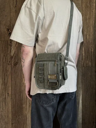 Pre-owned Avant Garde X Diesel Vintage Y2k Diesel Military Crossbody Bag In Khaki