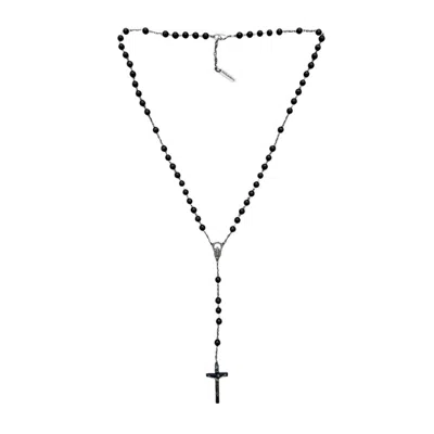 Pre-owned Avant Garde X Dolce Gabbana Black Rosary Necklace
