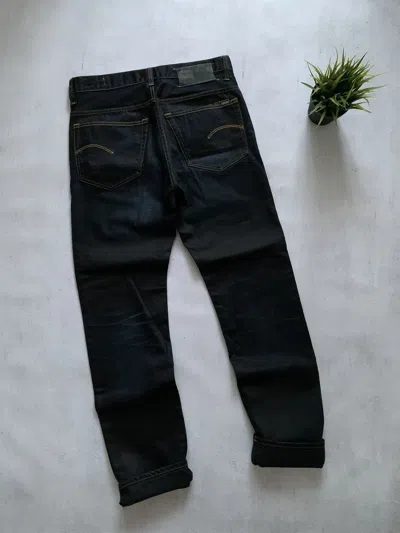Pre-owned Avant Garde X G Star Raw Vintage G Star Raw Jeans Denim Pants Baggy Avant-garde Y2k In Dark Blue