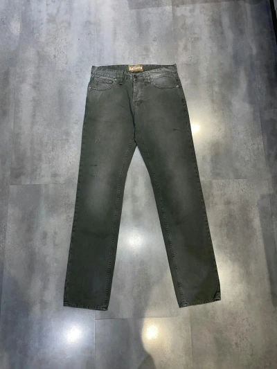 Pre-owned Avant Garde X Galliano Dswt! Galliano Washed Green Denim Pants