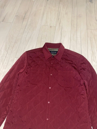 Pre-owned Avant Garde X Gucci Fw14 Gucci Quilted Crimson Bomber Jacket