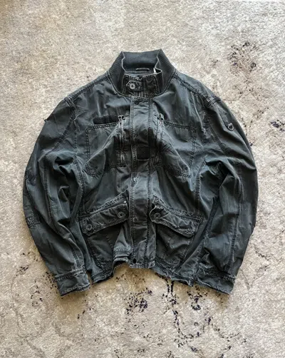 Pre-owned Avant Garde X Hysteric Glamour Avant Garde If Six Was Nine Balenci Opium Style Cargo Jacket In Washed Black