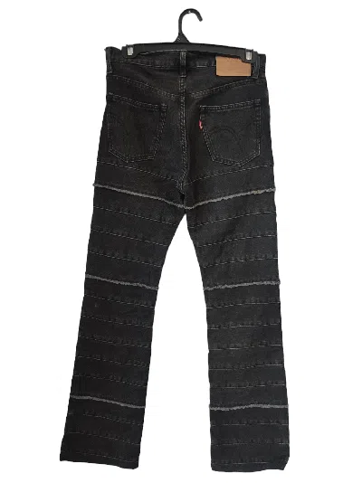 Pre-owned Avant Garde X Hysteric Glamour Hagi Denim Flare Jeans In Black