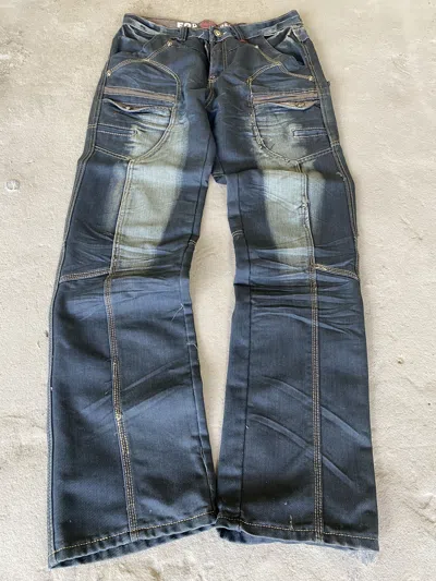 Pre-owned Avant Garde X Hysteric Glamour Junya Watanabe Balenciaga Style Distressed Jeans In Multicolor