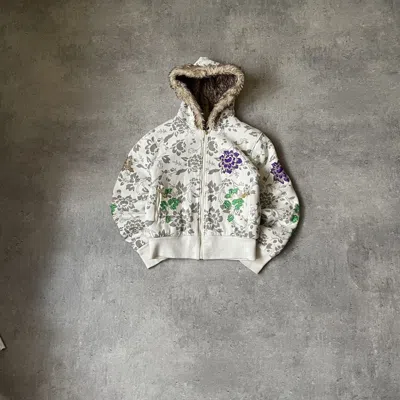 Pre-owned Avant Garde X If Six Was Nine Vintage If Six Was Nine Style Angelic Crazy Fur Zip Hoodie In White