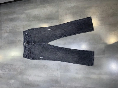 Pre-owned Avant Garde X Jean Paul Gaultier Distressed Washed Gray Denim Pants