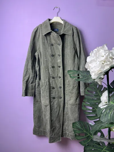Pre-owned Avant Garde X Journal Standard Vintage Sun Faded Journal Standard Long Jackets In Army Green