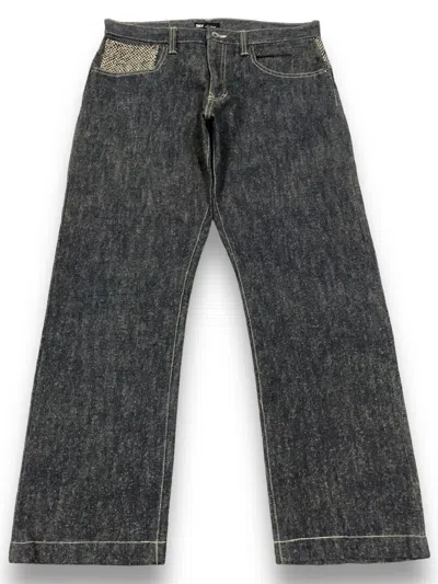 Pre-owned Avant Garde X Kapital Japanese Cncv Concave Attempt Denim Jeans Kapital Style In Black