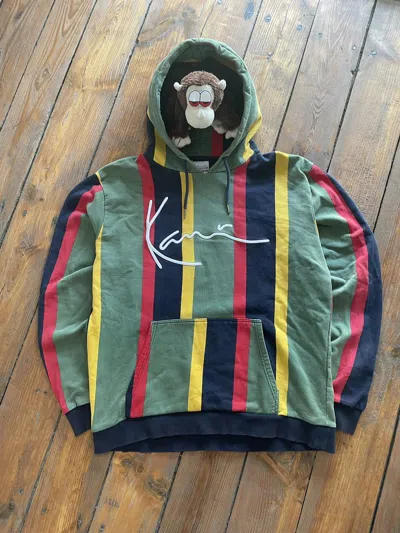 Pre-owned Avant Garde X Karl Kani Hoodie Multicolor Y2k Boxy Fit In Green