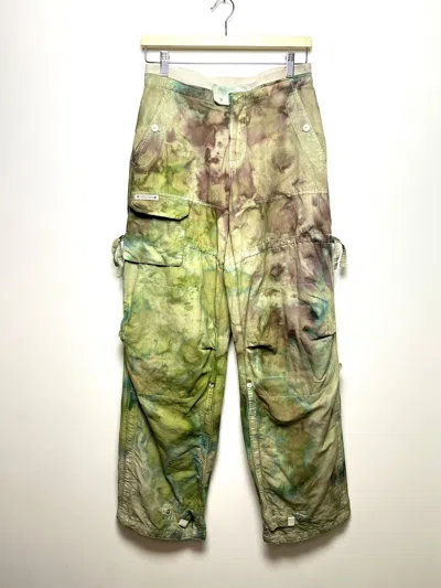 Pre-owned Avant Garde X Marithe Francois Girbaud Tie Dye Y2k Multipocket Cargo Pants In Camo