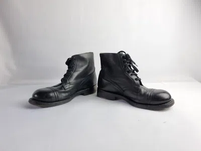 Pre-owned Avant Garde X Military Danish Army Military Boots 20 Hmak 05 Guidi Style In Black