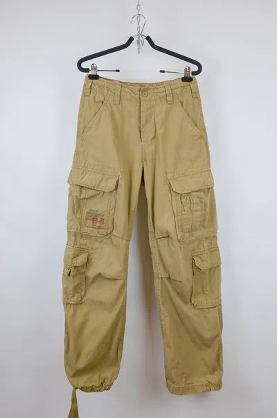 Pre-owned Avant Garde X Military Surplux Tex Airborne Vintage Cargo Military Pants In Sand