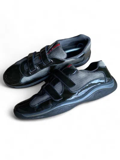 Pre-owned Avant Garde X Prada Vintage Prada Velcro American Cup Sneakers In Dark Green