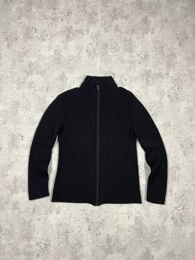 Pre-owned Avant Garde X Prada Vintage Prada Zip Wool Sweater In Black