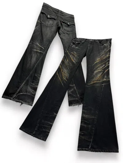 Pre-owned Avant Garde X Tornado Mart Sickflaretornado Mart Black Punk Rusty Whiskers Low Rise In Multi