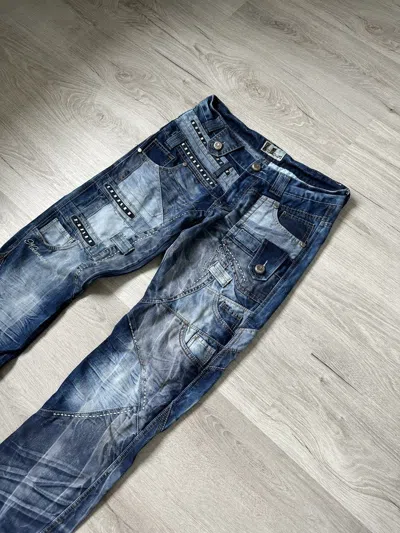 Pre-owned Avant Garde X Vintage Avant Garde Kosmo Lupo Jeans Y2k Style Denim Pants In Blue