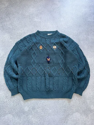Pre-owned Avant Garde X Vintage Cozy Crewneck Sweater In Blue
