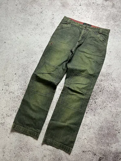 Pre-owned Avant Garde X Vintage Demin Jeans Diesel Jnco Style In Green