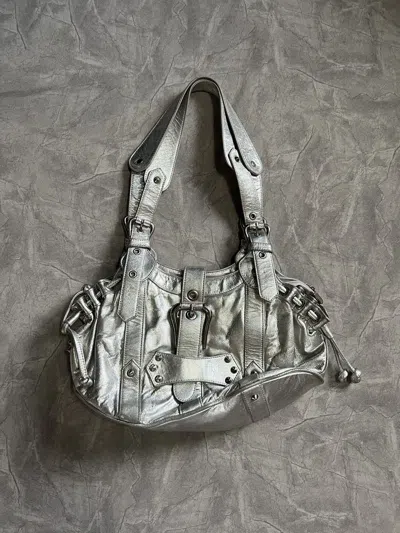 Pre-owned Avant Garde Y2k  Bag Style Ggl In Silver