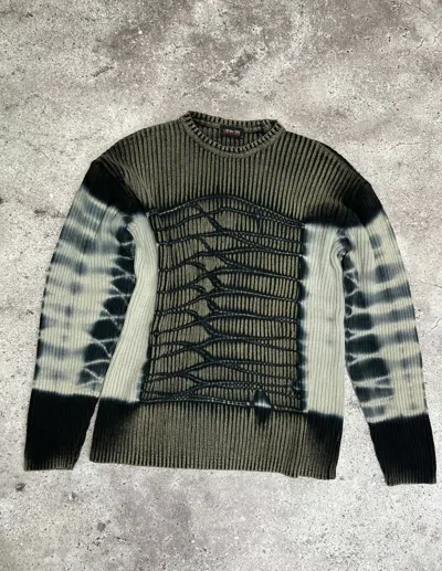 Pre-owned Avant Garde X Vintage Y2k Faded Washer Sweater In Grey