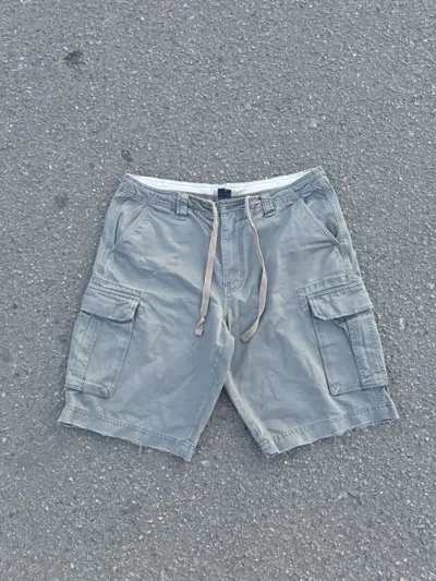 Pre-owned Avant Garde Y2k Maine Cargo Owens Style Baggy Shorts In Grey