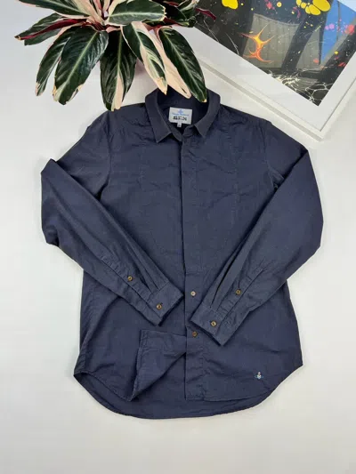 Pre-owned Avant Garde Y2k Vintage Vivienne Westwood Shirt Streetwear In Blue