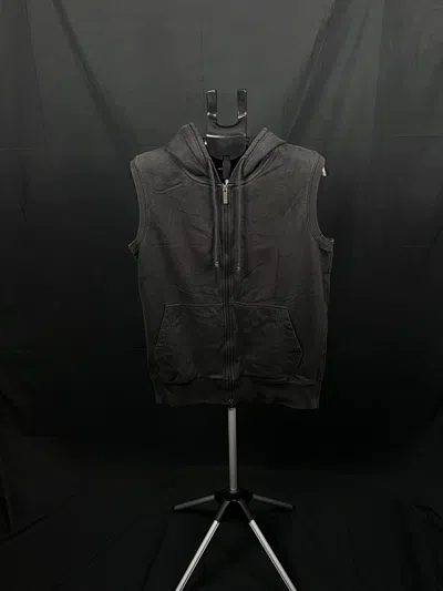 Pre-owned Avant Garde X Y 3 Sleveless Hoodie By Yohji Yamamoto Y-3 Adidas Vintage In Black