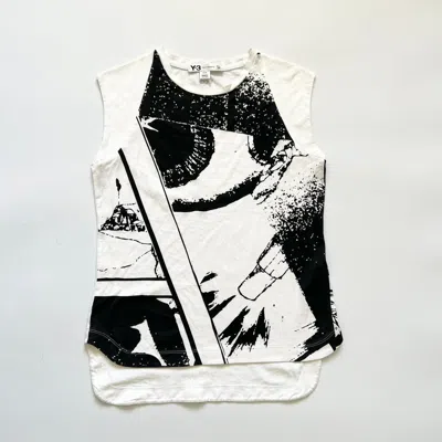 Pre-owned Avant Garde X Y 3 Y-3 Abstract Tank Top Sleeveless Yohji Yamamoto 00s In White