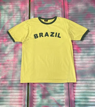 Pre-owned Avant Garde Y2k Brazil Big Logo T-shirt