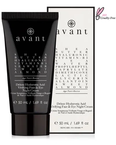 Avant Skincare 50ml Deluxe Hyaluronic Acid Vivifying Face & Eye Night Cream