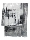 Avant Toi Abstract-print Scarf In Grey